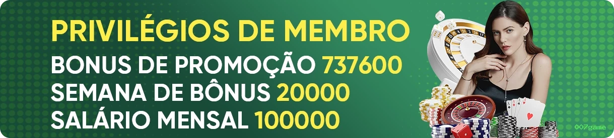 Cashback VIP 007game - reembolso semanal
